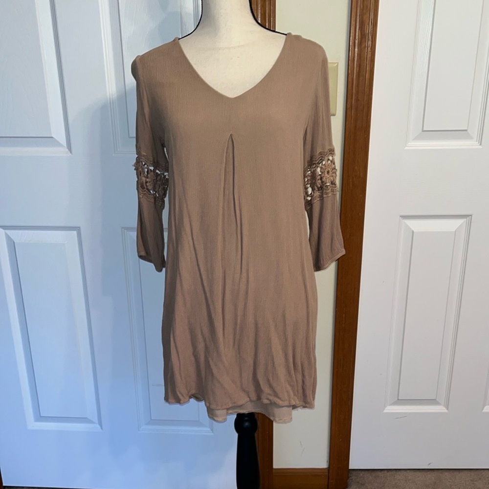 Final Touch Tan Dress